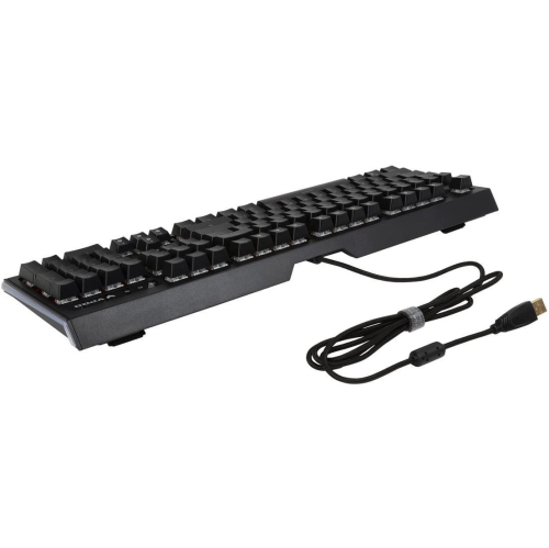RAPOO VPRO V500L Mechanical Gaming Keyboard, Red Switches, Red LED, Aluminum Frame, 6 ft. Braided Cable Wire
