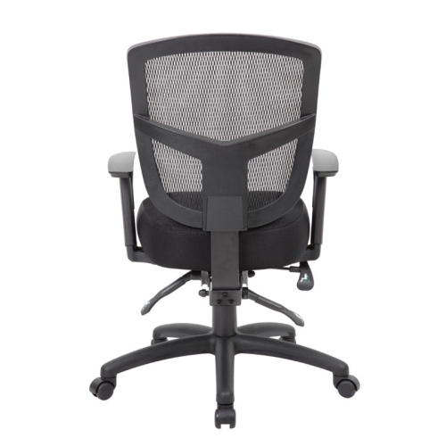 Scranton & Co Transitional Fabric Upholstered Task Chair in Gray/Black