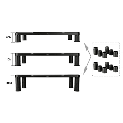Ergonomic Height Adjustable Monitor Stand Riser with Keyboard Storage Space for Home and Office Computer Laptop Stand