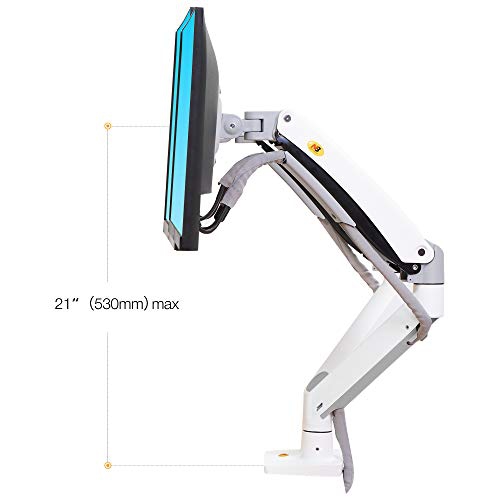 NB North Bayou Dual Monitor Desk Mount Stand Full Motion Swivel Computer Monitor Arm Fits 2 Screens up to 32'' with Load Ca...