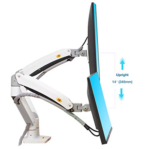 NB North Bayou Dual Monitor Desk Mount Stand Full Motion Swivel Computer Monitor Arm Fits 2 Screens up to 32'' with Load Ca...