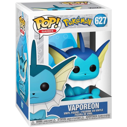 Pop Games Pokemon 3.75 Inch Action Figure - Vaporeon #627