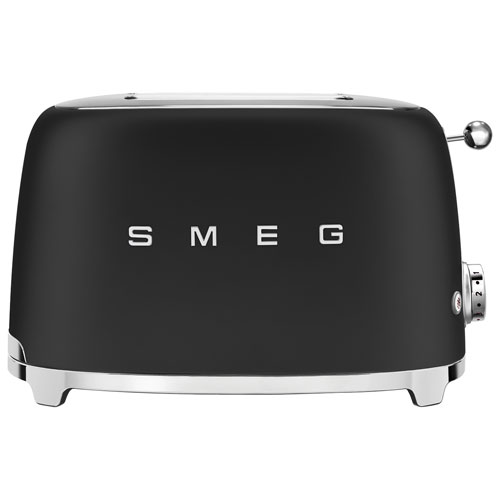 Smeg 50's Style Retro Toaster - 2-Slice - Matte Black