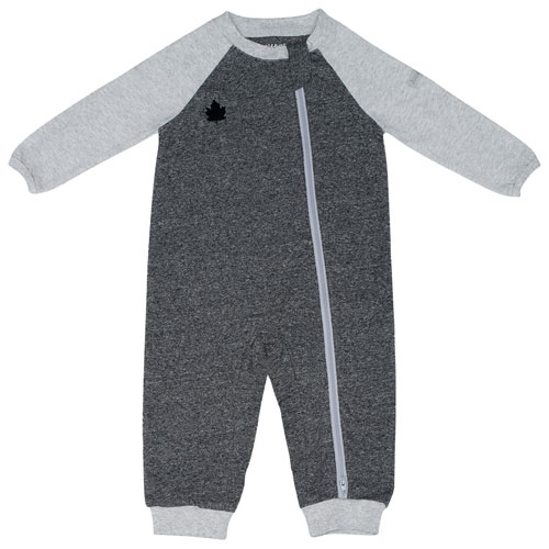 Pyjama en coton Raglan de Juddlies - 18 à 24 mois - Noir graphite