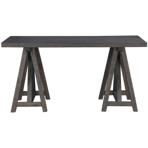 Beaumont Lane Sawhorse Writing Desk in Weathered Charcoal