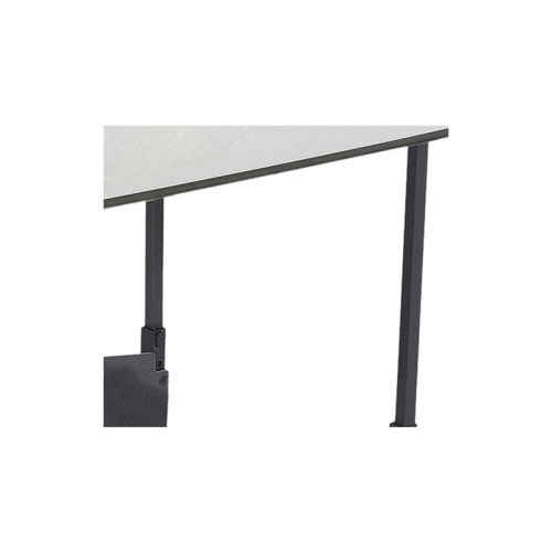 Pemberly Row 20" x 28" Height Adjustable Student Desk in Gray