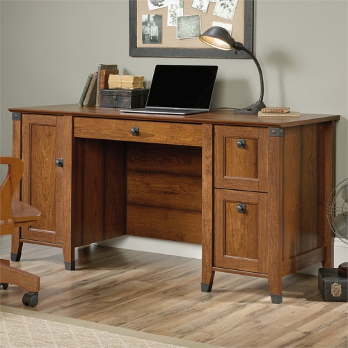 Sauder Carson Forge Computer Desk in Washington Cherry