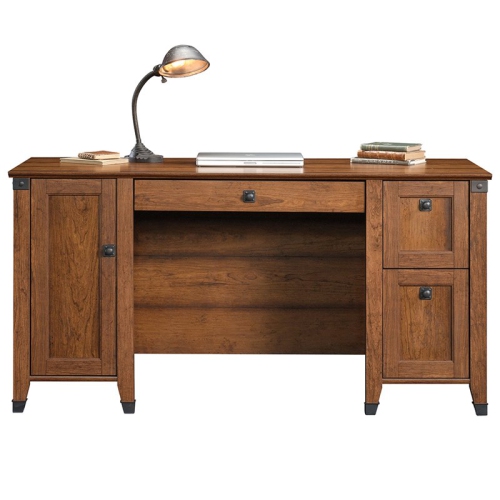 Sauder Carson Forge Computer Desk in Washington Cherry
