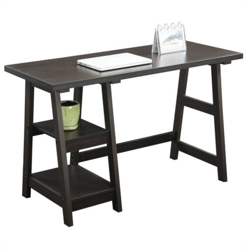 Scranton & Co Trestle Desk in Espresso
