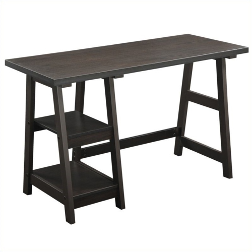 Scranton & Co Trestle Desk in Espresso