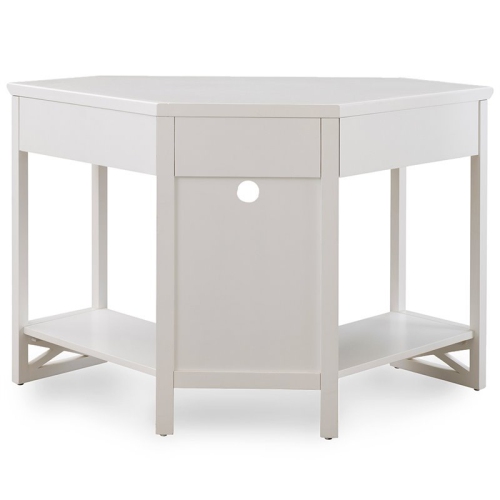 Leick Corner Computer Desk in White