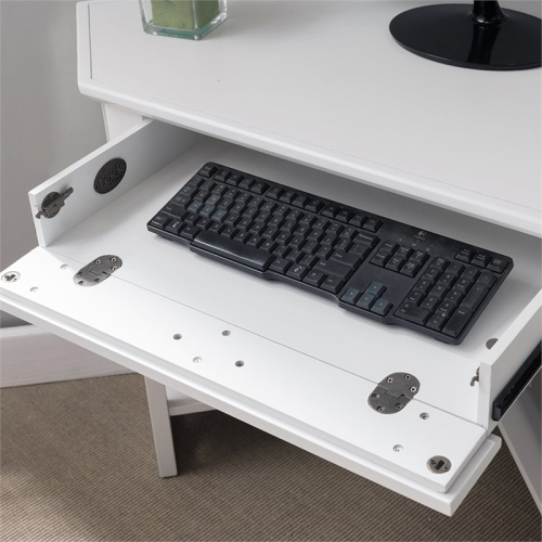 Leick Corner Computer Desk in White