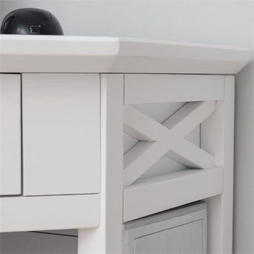 Leick Corner Computer Desk in White