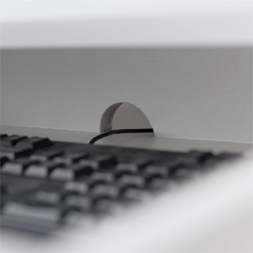 Leick Corner Computer Desk in White