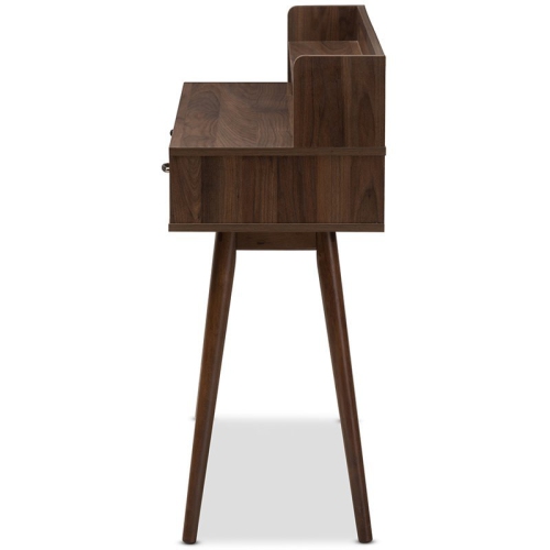 Baxton Studio Disa Writing Desk in Walnut Brown