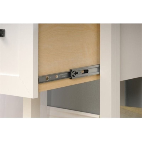 Bowery Hill Home Office Desk in Soft White