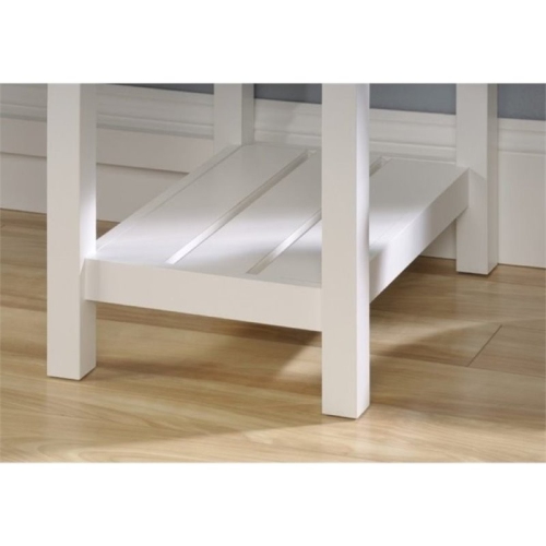 Bowery Hill Home Office Desk in Soft White