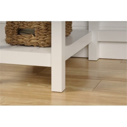 Bowery Hill Home Office Desk in Soft White