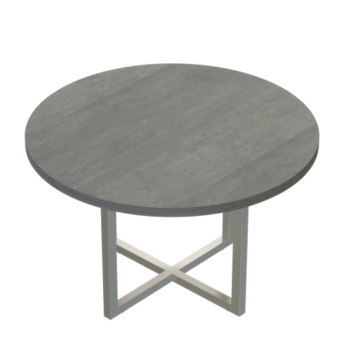Mirella Conference Table - 42" Stone Gray