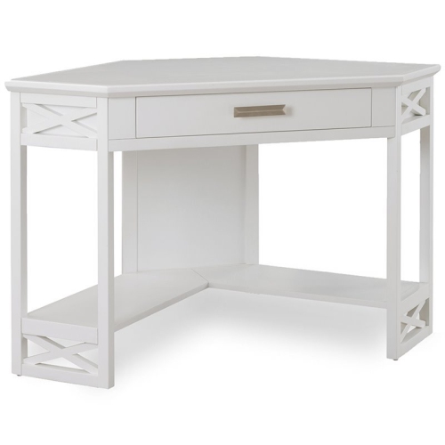 BOWERY HILL  Corner Computer Office Desk In In White