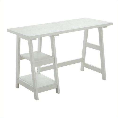 Scranton & Co Trestle Desk - White
