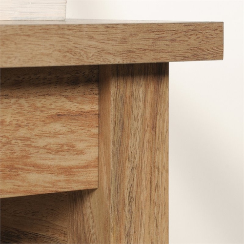 Sauder Cannery Bridge Engineered Wood L Shaped Desk in Sindoori Mango/Natural