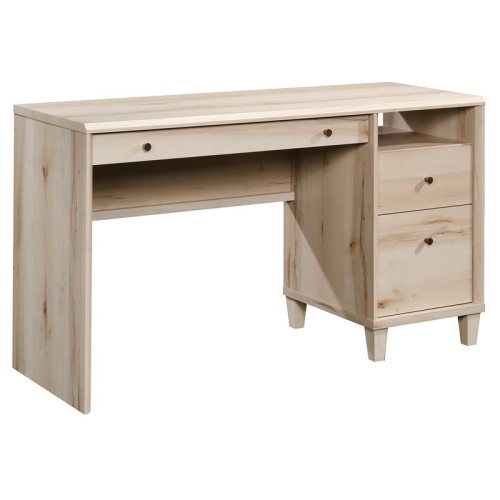 SAUDER  Willow Place Engineered Wood Single Pedestal Computer Desk-Pacific Maple