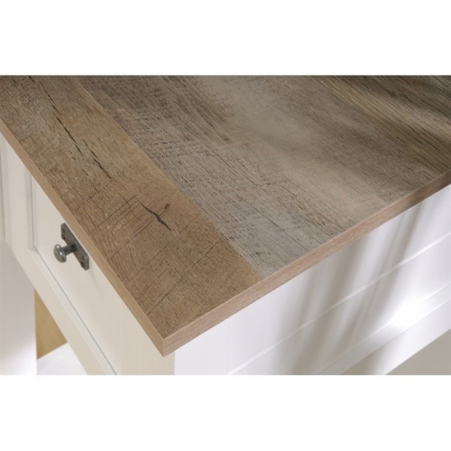 Scranton & Co Computer Desk in Soft White