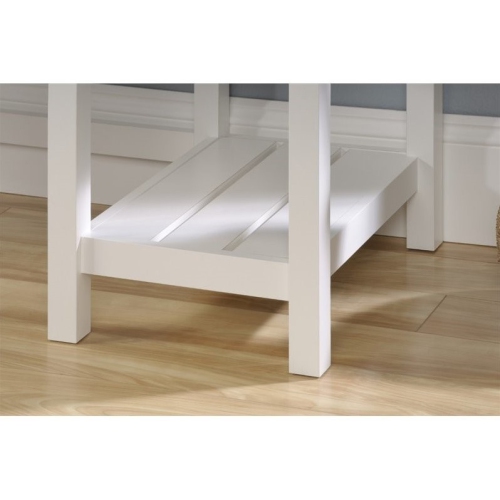 Scranton & Co Computer Desk in Soft White