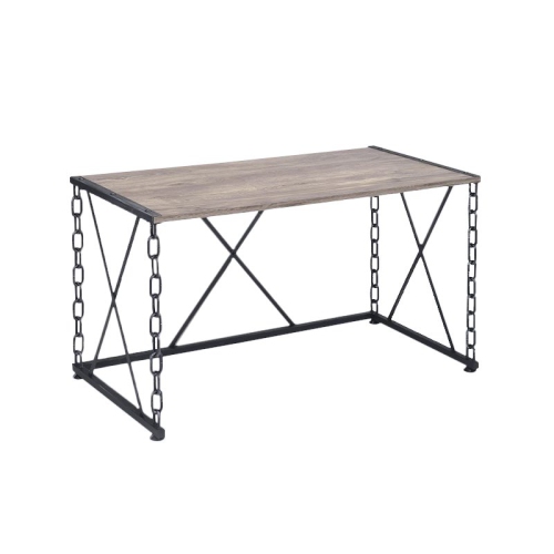 ACME Furniture Jodie Writing Desk in Rustic Oak and Antique Black