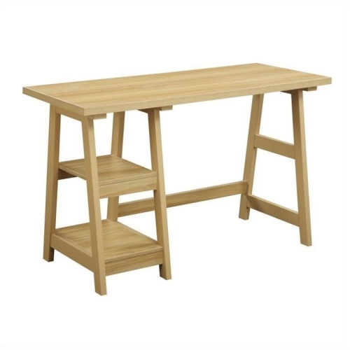 Scranton & Co Trestle Desk - Light Oak