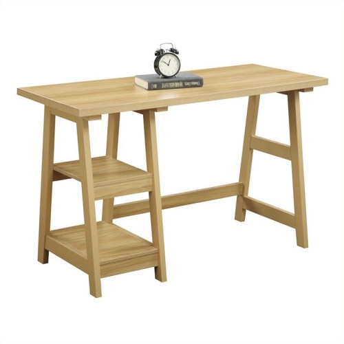 Scranton & Co Trestle Desk - Light Oak