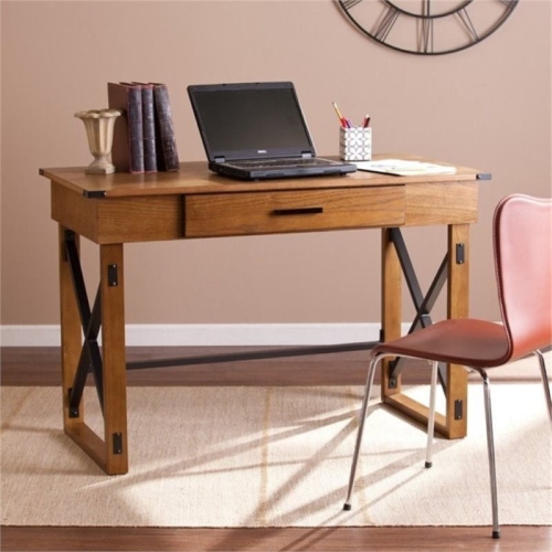 Bowery Hill Adjustable Writing Desk in Glazed Pine