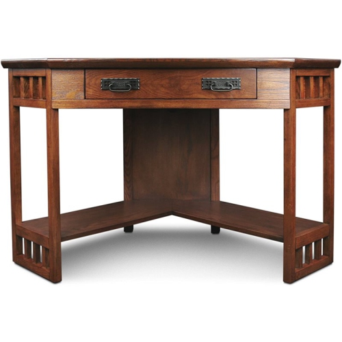 Bowery Hill Corner Computer Desk in Mission Oak