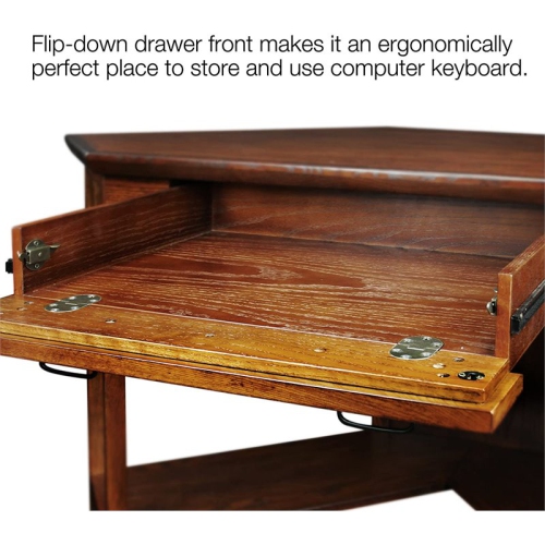 Bowery Hill Corner Computer Desk in Mission Oak