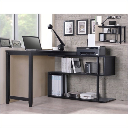 PEMBERLY ROW  Accent Shelf With Student Desk In Black