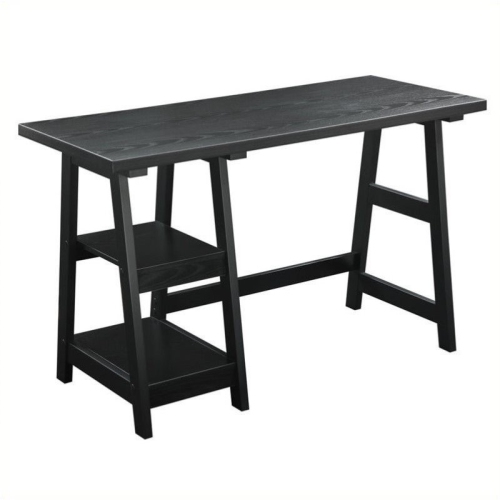 SCRANTON & CO  Trestle Desk In In Black