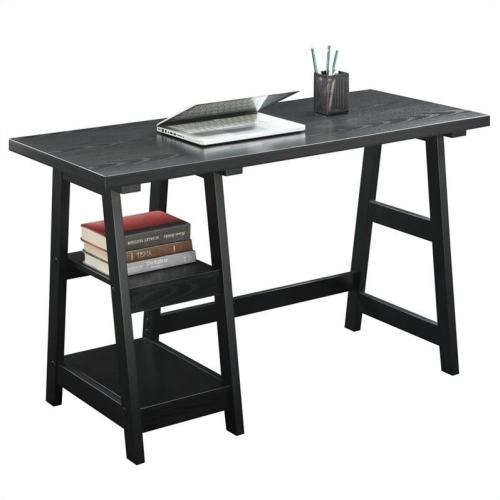 Scranton & Co Trestle Desk in Black