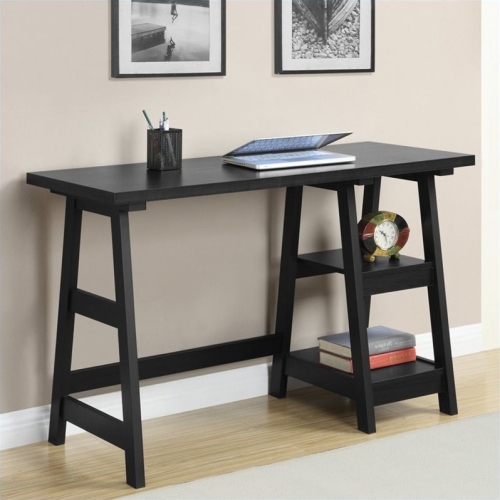 Scranton & Co Trestle Desk in Black