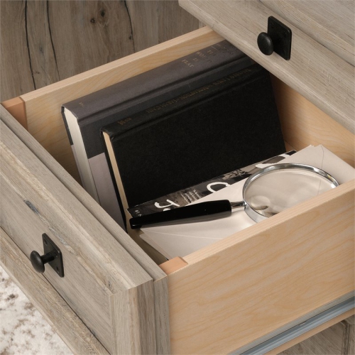 Sauder Palladia Contemporary Wood Executive Desk in Split Oak