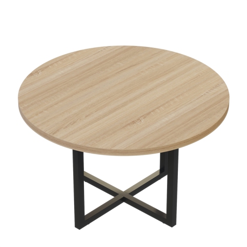 Safco Mirella 42" Round Conference Table in Sand Dune