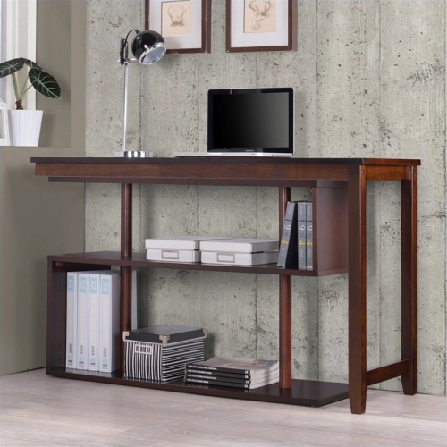 PEMBERLY ROW  Accent Shelf With Desk In Espresso