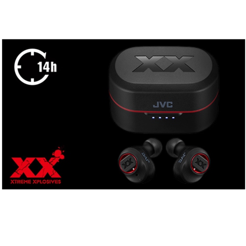 JVC - Wireless In-Ear Headphones with Deep Bass, Bluetooth 5.0, True Wireless, Charging Case Included, Black