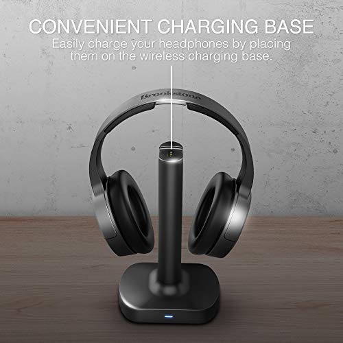 Brookstone BKH500 Rechargeable Wireless RF Stereo TV Headphones