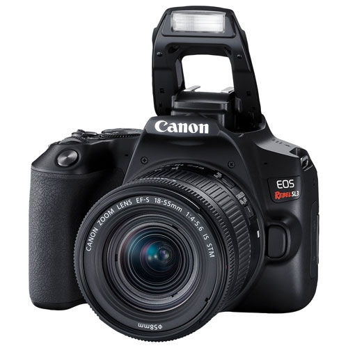 Refurbished (Good) - Canon EOS Rebel SL3 DSLR Camera with 18-55mm Lens Kit - Black