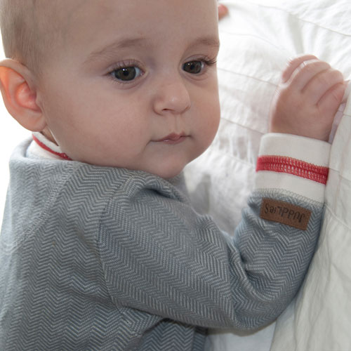 Juddlies Cottage Cotton Jumpsuit - Newborn - Driftwood Grey