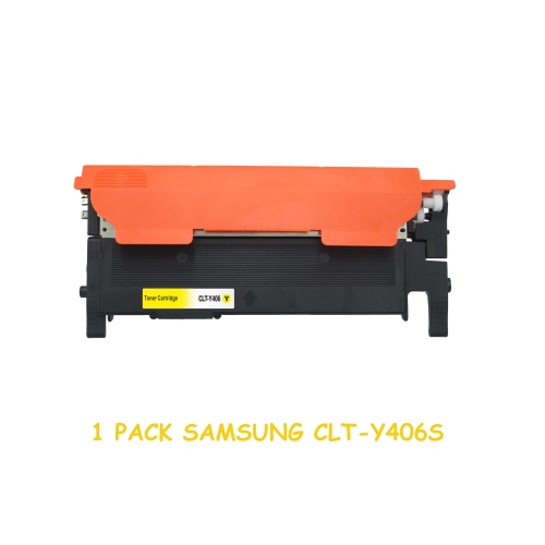 Image 1 of 2.. Bestoner™ Samsung 406/CLT-406/CLT-Y406S Yellow Toner Cartridge for Printer CLP-360/CLX-3305/CLP-365/CLX-3305FN/CLP-365W