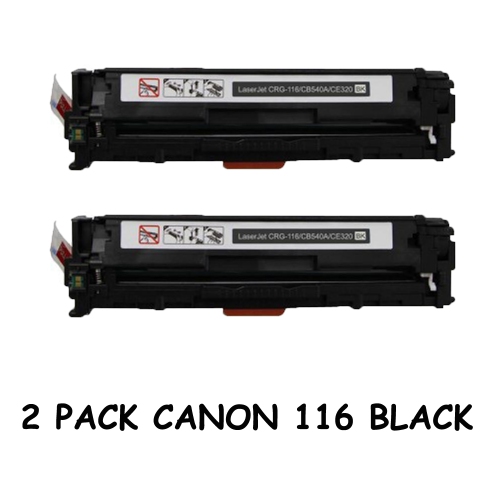 Image 1 de 2.. Bestoner™ 2 PK Canon 116/Canon116/116 Black Compatible Toner Cartridge for ImageClass MF8050cn/MF8080Cw