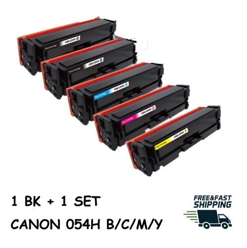 Bestoner™ 5 PK Canon 054H/Canon054/054 BK/M/Y/C High Yield Toner Cartridge