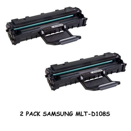 Bestoner™ 2 Pack Samsung 108/MLT-D108S/D108/MLTD108 Compatible Black Toner Cartridge for Samsung ML-1640 /Samsung ML-2240